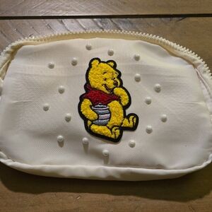Adorable Cream Fanny Pack with Winnie the Pooh Design